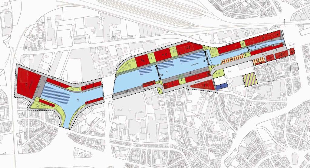 RUP - ondersteunende studies: bruggen In het gebied zijn drie fiets- en voetgangersbruggen voorzien: in het