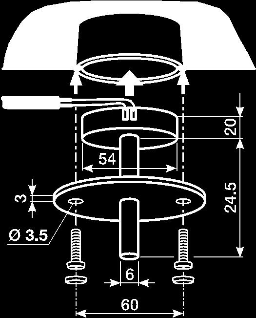 1 2CDC 072 171 F0007 Afmetingen Inbouwapparaat