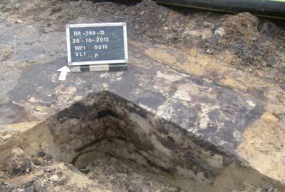 onderzoek in het tracé van de HSL. Op deze locaties zijn kuilen, greppels en vondstmateriaal uit de late middeleeuwen aangetroffen.