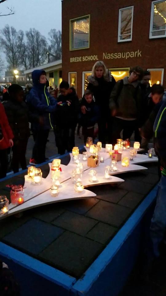 Het traditionele kerstdiner voor de kinderen was op 22 december.