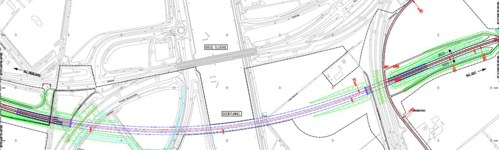 Overzichtskaart globaal overzicht tunneltracé Sluiskiltunnel