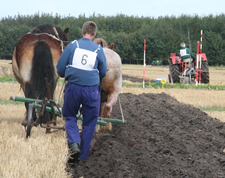 Voor Ad ligt de optimale stand van de topstang in het ronde gat en dat hij daarin tijdens het ploegen steeds los tussen zit en niet constant op spanning.