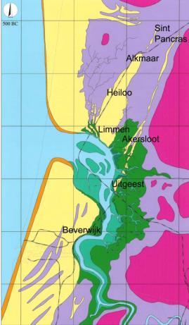 Tot ongeveer 0-100 na Chr. bleef de grote aanvoer van zand in stand waardoor de kustlijn steeds verder naar het westen verschoof.