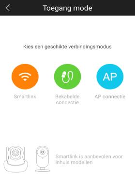 Stap 4: Kies voor Voeg een nieuw apparaat toe. Daarna ziet u onderstaand scherm. Stap 5: Tik op de optie Smart link en voer nu uw wifiwachtwoord in en bevestig deze.