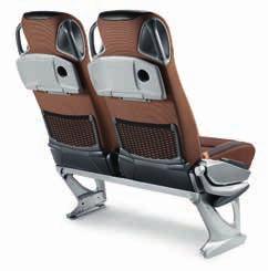 Naast een uiterst comfortabele bekleding heeft de stoel een extra brede zitting, zodat hij uw passagiers optimaal zitcomfort biedt.