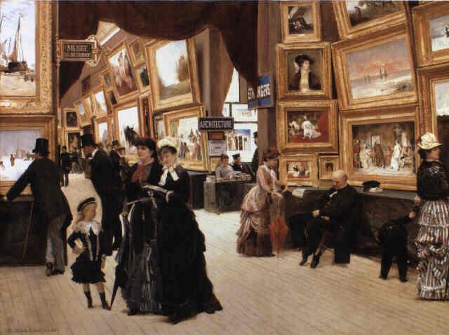 De Parijse Salon 1648 Gedurende twee eeuwen de grootste en belangrijkste kunsttentoonstelling voor beeldende kunstenaars in Frankrijk.