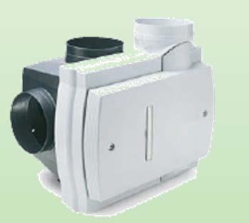 2010) 1 st NICOLL axiale ventilator in wit IPX4 voor badkamer, douche WC en keuken plafond of muurmontage, 150x150mm diam.