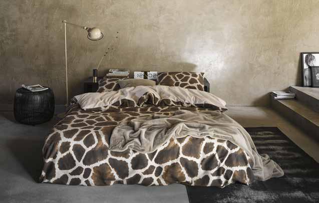 GIRAFFE brown 100% katoen flanel Go wild!