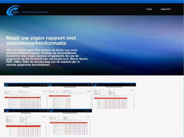 2. Naar cijfers en statistieken op werk.nl De data over de arbeidsmarkt zijn beschikbaar via internet op de site van werk.nl met de online tool Reporting services.