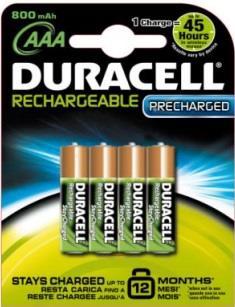 HR6 1950 mah 5mm PRECHARGED 770444 Duracell