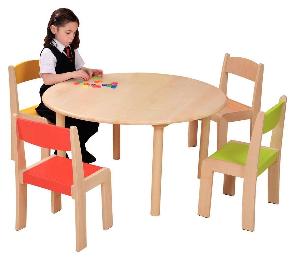 S1 = hoogte tafel 46 cm (zithoogte 26 cm) 3-4 jaar S2 = hoogte tafel 53 cm (zithoogte 31 cm)