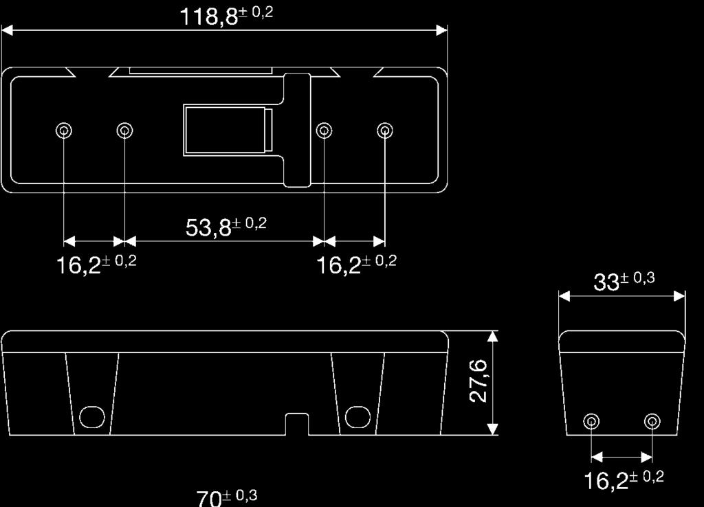 de zijkant of achteraan Kabellengte 800 mm Beschermingsklasse IP 5K4K, IP 9K (bestand tegen stof en hogedrukreiniging) Typekeuring