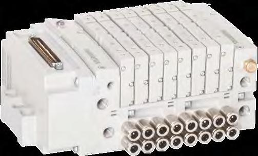 Pneumatische ventieleilanden: veldbus- en Multipol-automatisering Multipol Een ventieleiland met pneumatische schuiftechnologie voor eenvoudige aansluiting op een PLC via een meeraderige kabel.