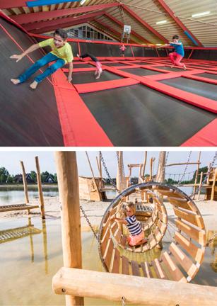 De Bounz Arena Jong en oud beleeft springplezier in deze trampolinehal, met maar liefst 24 trampoline velden en een tumblingbaan. Indoor speelparadijs Met meer dan 1.