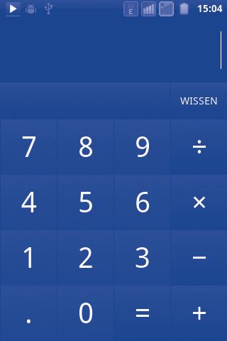 Raak = aan om het resultaat weer te geven. Raak WISSEN aan om de cijfers een voor een te verwijderen of blijf WISSEN aanraken om alles in één keer te verwijderen.