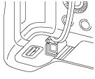 2. Accudeksel 3. Schroefgat voor statief Gebruik een statief met een schroef van minder dan 5,5 mm lang.