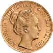20, Gouden munten WILHELMINA 1890 1948 529 530 * 529 10 gulden of gouden tientje. 1898.