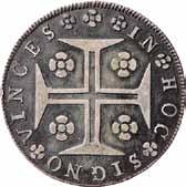 Portugal D. MARIA I 1777 1816 769 * 769 400 Reis. 1780. Cross. Rev.