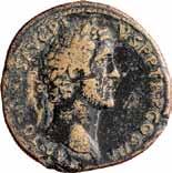 ANTONINUS PIUS AND MARCUS AURELIUS ROMAN EMPIRE * 863 Denarius. 140 144 AD. Laureate head right AURELIUS CAESAR AUG IMP. Kz. Honos 863 standing left, holding branch and cornucopiae. RIC 429a.