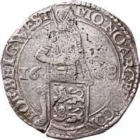 WEST FRIESLAND Het Gewest 1581 1795 60 * 60 Zilveren Dukaat. 1668.