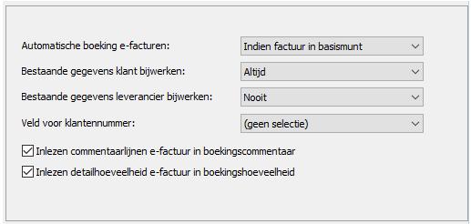 E-facturen Het is toegestaan om bij e-mail adressen en websites wildcards te te gebruiken. B.v. *@wings.