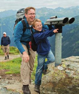 Gallenkirch-Gortipohl, Gargellen, Partenen, Bartholomaeberg, Vandans en Silbertal zijn er zeven spannende wandelpaden op maat van kinderen.