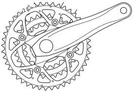 Bevestigingsbout remblokje V-Brake Remhendelklembout Kabelklembout Bevestigingsbout remblokje Bidonhouder M5 2,9-4,9 Nm Pedalen 36,2-41,1 Nm Moeren vooras