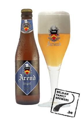 Enkele speciale bieren Flessen van 75 cl Arend Tripel: van brouwerij De Ryck in Herzele, onlangs in München verkozen tot beste Tripel van Europa.