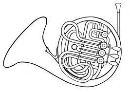 HOORN TROMBONE - TUBA BESCHRIJVING: Drie koperen blaasinstrumenten met mondstuk. Wanneer je er op blaast, doen de lippen de lucht trillen waardoor een toon ontstaat.