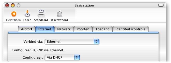 Als de adressen niet automatisch worden verstrekt, kiest u 'Handmatig' uit het venstermenu 'Configureer'. Voer uw IP-adresgegevens in de velden onder het venstermenu 'Configureer' in.