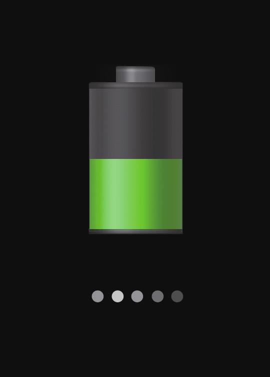 Over de oplaadpictogrammen voor de batterij Als u de batterij oplaadt terwijl het toestel is uitgeschakeld, geven de volgende pictogrammen de huidige oplaadstatus van de batterij aan: Opladen