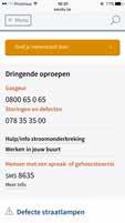 Storingen en defecten 078 35 35 00 Op dit nummer kun je terecht met meldingen over storingen of defecten op het elektriciteits- of aardgasnet. Je betaalt het zonale tarief.