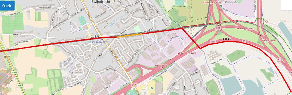 Fietsoversteekplaats Schoorhavenweg Het grootste deel van de wegenis werd aangelegd door het Agentschap Maritieme Toegang. Het beheer is sinds mei 2017 overgedragen naar het Havenbedrijf Antwerpen.