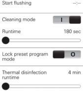 sec.) Precieze tijdregeling Thermische desinfectie in stappen van 1 minuut (4 23 min.
