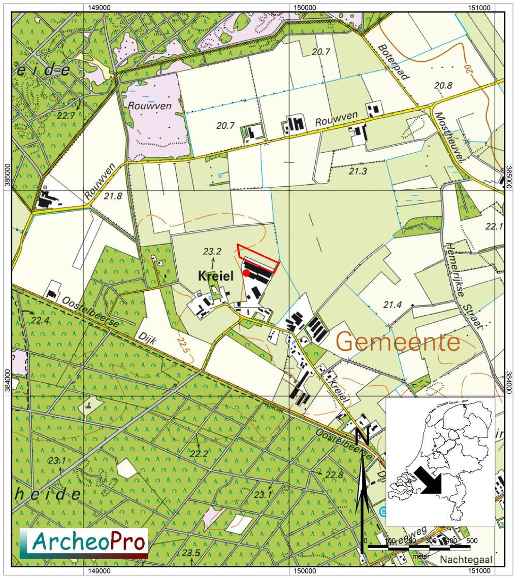 Programma van Eisen proefsleuven; plangebied Kreiel 14, Wintelre, Gemeente Eersel 09-12-2013 ArcheoPro-