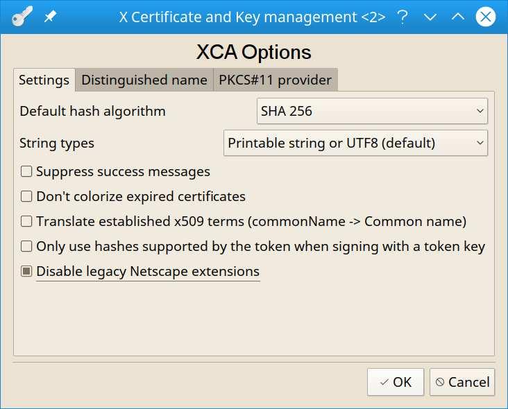 Appendix 4: Certificate generation step-by-step To demonstrate the certificate generation process we use a free tool (XCA) to show the steps involved (to be