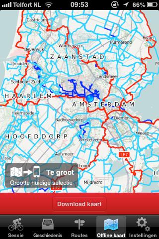 Vaak kunnen kaarten niet offline gebruikt worden, en ligt de nadruk meer op route-gegevens dan op de kaart.