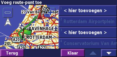 De actieve route opslaan In de menupagina tikt u op Extra > Mijn gegevens > Routes > Actieve route opslaan.