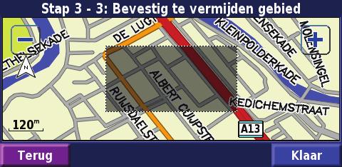 Routes maken en bewerken Te vermijden routes toevoegen In de menupagina tikt u op