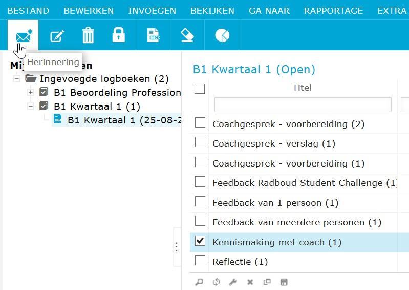 Als je de pop-up hebt ingevuld, klik je op de knop Ok en verzenden. Er verschijnt een korte mededeling dat de e-mail verzonden is.