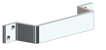 Overige Aluminium Handgrepen 800 010-001 Lengte 90 mm Artikelnummers Afmeting A x B x C x D Kleur 800 010-001 90 x 18 x 78 x 1 Technisch zilver 800 010-006 90 x