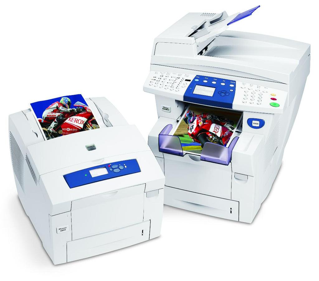 Alles in één en één voor alles. Met krachtige print-, kopieer, scan- en faxfuncties maaktde Phaser 8860MFP multifunctionele printer het voor meer mensen makkelijk om meer werkte verzetten.