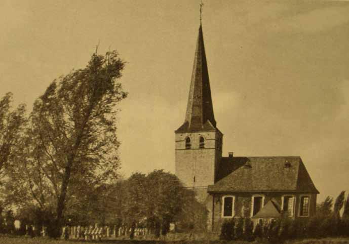 Fig. 3: De St.-Jan-de-Doperkerk van Oosterweel op een foto vóór 1956.