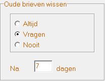 63.2 Oude brieven wissen Normaal, als er een partijverantwoording binnenkomt, verdwijnt de bijhorende brief uit de verzendlijst.