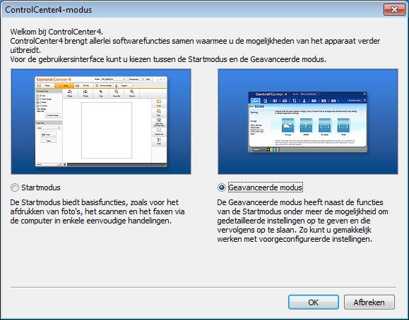 Hoofdstuk 11 Een document als PDF-bestand scannen met ControlCenter4 (Windows ) 11 (Voor uitgebreide informatie uu Softwarehandleiding: Scannen.