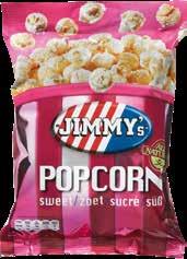 zakje 27gr Jimmy s Popcorn toffee