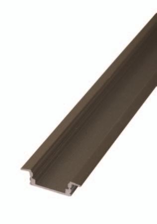 U-profiel 7mm inbouw uitvoering inbouw hoogte 7mm materiaal geanodiseerd aluminium diffuser exclusief