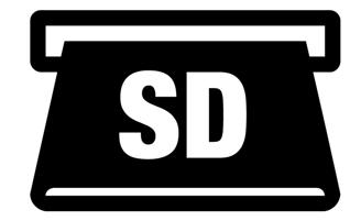 Sd-kaartlezer - 55 SD- KAARTLEZER SD-kaarten (Secure Digital) worden gebruikt in diverse digitale camera's, tablets, mediaspelers en mobiele telefoons. SD-kaart plaatsen 1.