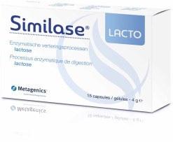 Similase Lacto 15C Enzymatische verteringsprocessen / lactose Enzymen, onmisbaar voor de vertering van vetten, koolhydraten en eiwitten Het enzym lactase verbetert de vertering van lactose.