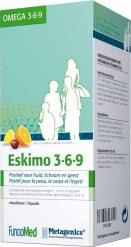 Eskimo 3-6-9 210ml Positief voor huid en geest Eskimo 3-6-9 is een mengsel (in de juiste verhoudingen) van omega 3-, 6- en 9-vetzuren.